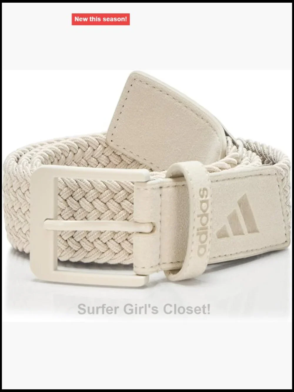 Golf Braided Stretch Belt - 70% Recycled Polyester, Metal Pin Buckle
